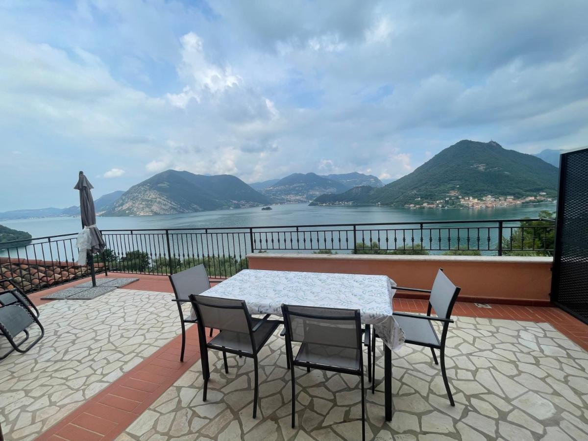 Appartamento Vista Lago D'Iseo Sulzano Eksteriør billede