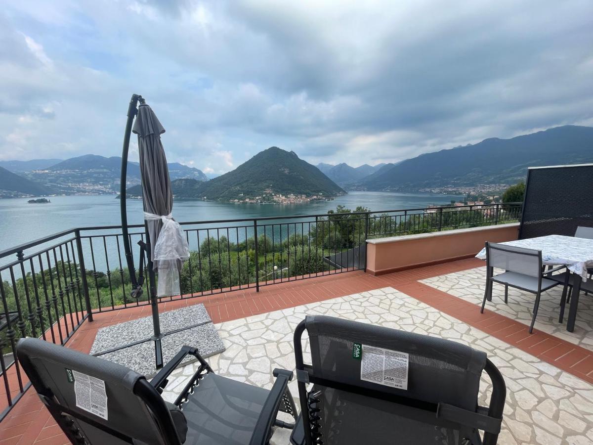 Appartamento Vista Lago D'Iseo Sulzano Eksteriør billede